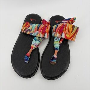 NWOT Sanuk Women's Yoga Sling 2 Multi Color Tie-Dye, Women's Size 9